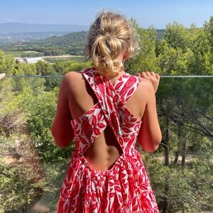 Mini Boden Parakeet Floral Dress